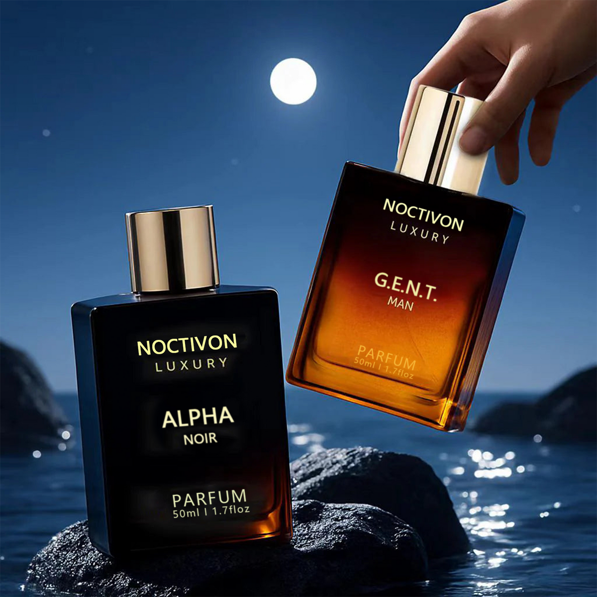 Men's Fragrance Set – 2-Piece Woody & Amber Cologne Duo