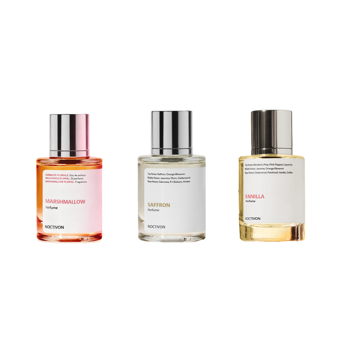 Noctivon Saffron Vanilla Marshmallow Perfume – Unisex Eau de Parfum 50ml