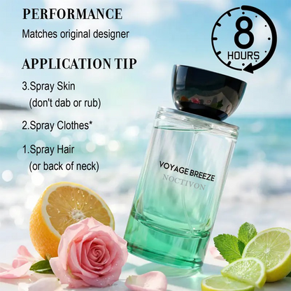 Voyage Breeze Extrait De Parfum - Long Lasting Citrus Fruity Fragrance (50ml/100ml)