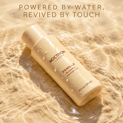 Vanilla-flavored fragrance body spray