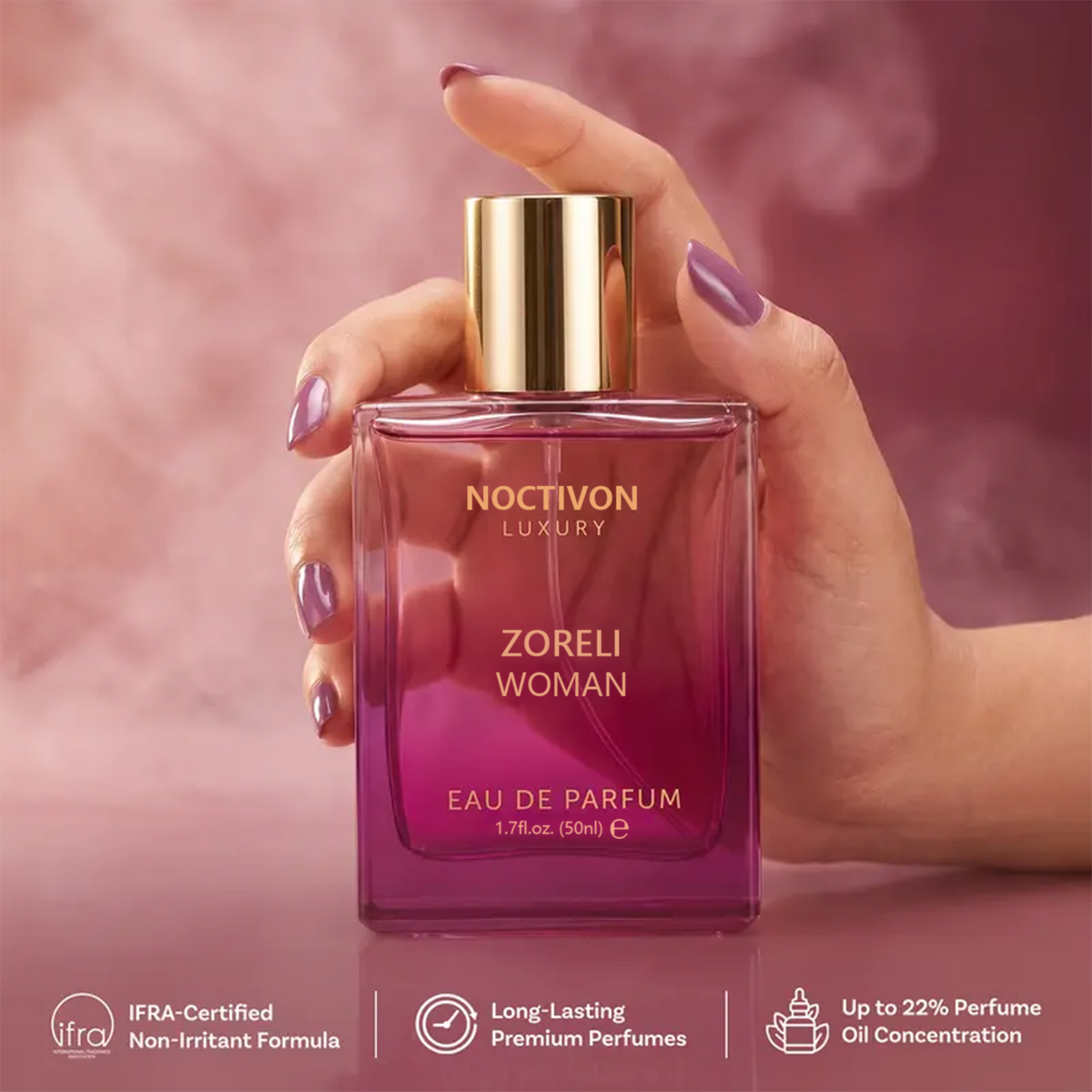 ZORELI WOMAN Eau de Parfum – Fruity Floral & Vanilla, 50ml