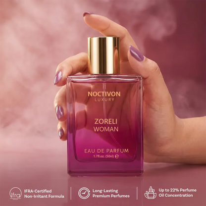ZORELI WOMAN Eau de Parfum – Fruity Floral & Vanilla, 50ml