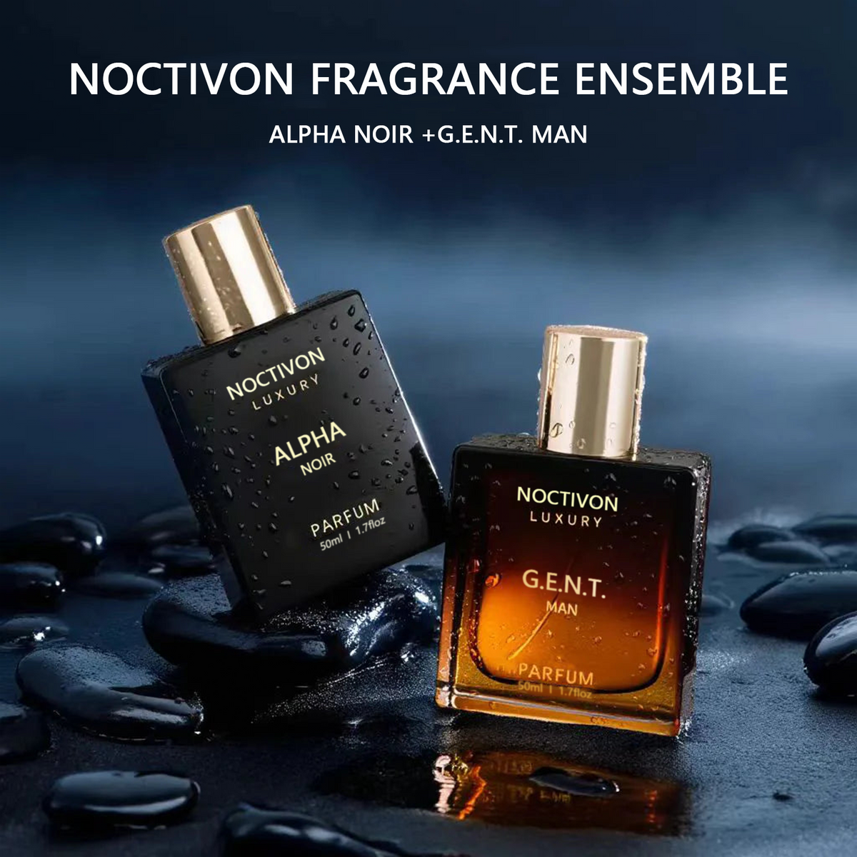Men's Fragrance Set – 2-Piece Woody & Amber Cologne Duo