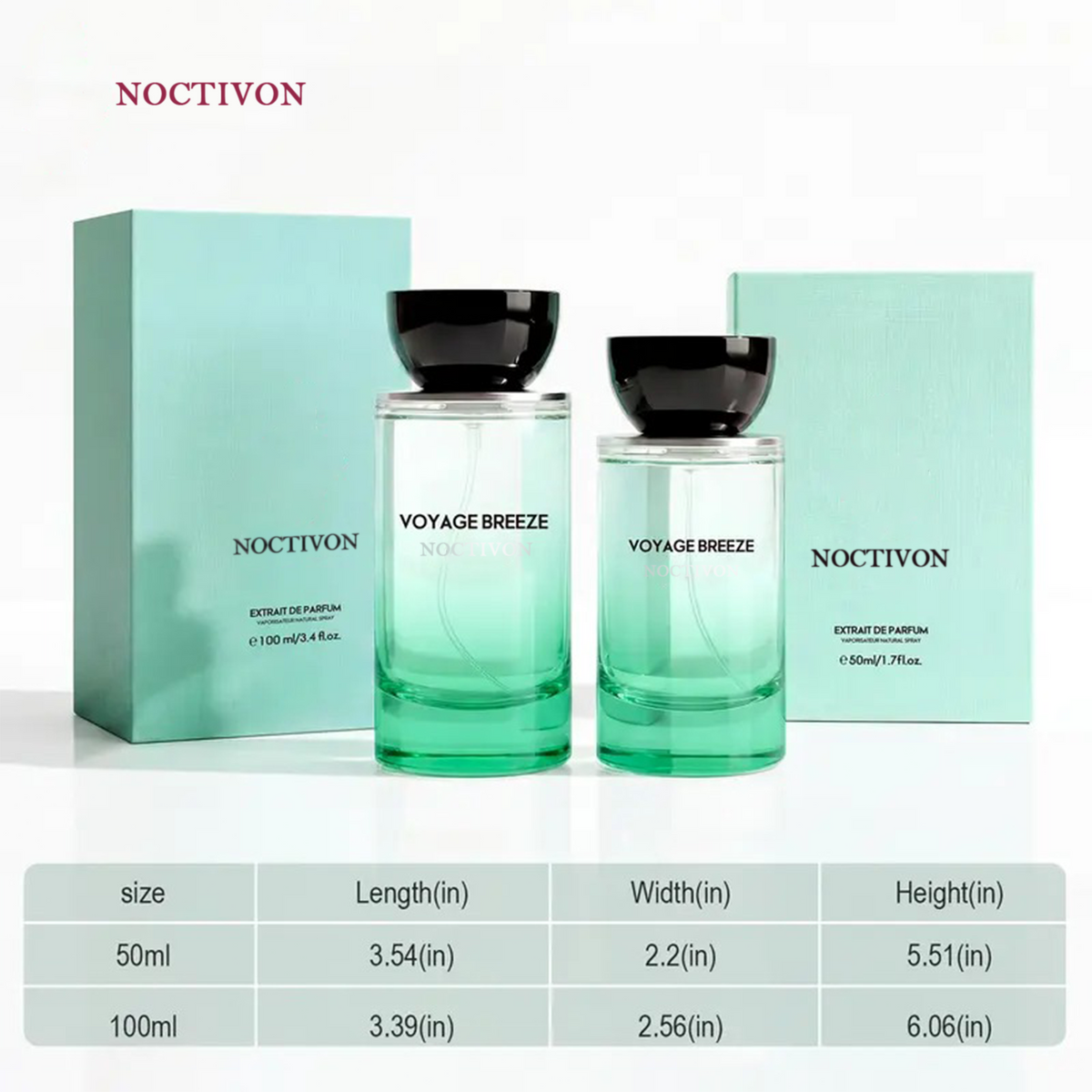 Voyage Breeze Extrait De Parfum - Long Lasting Citrus Fruity Fragrance (50ml/100ml)