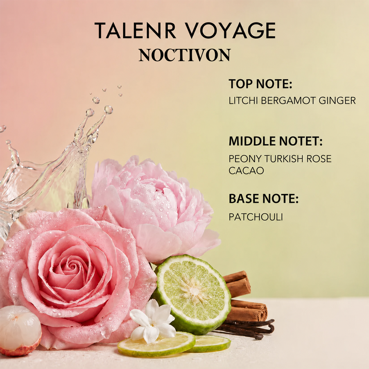 TALENR VOYAGE Women's Extrait de Parfum – Fruity Floral 50ml