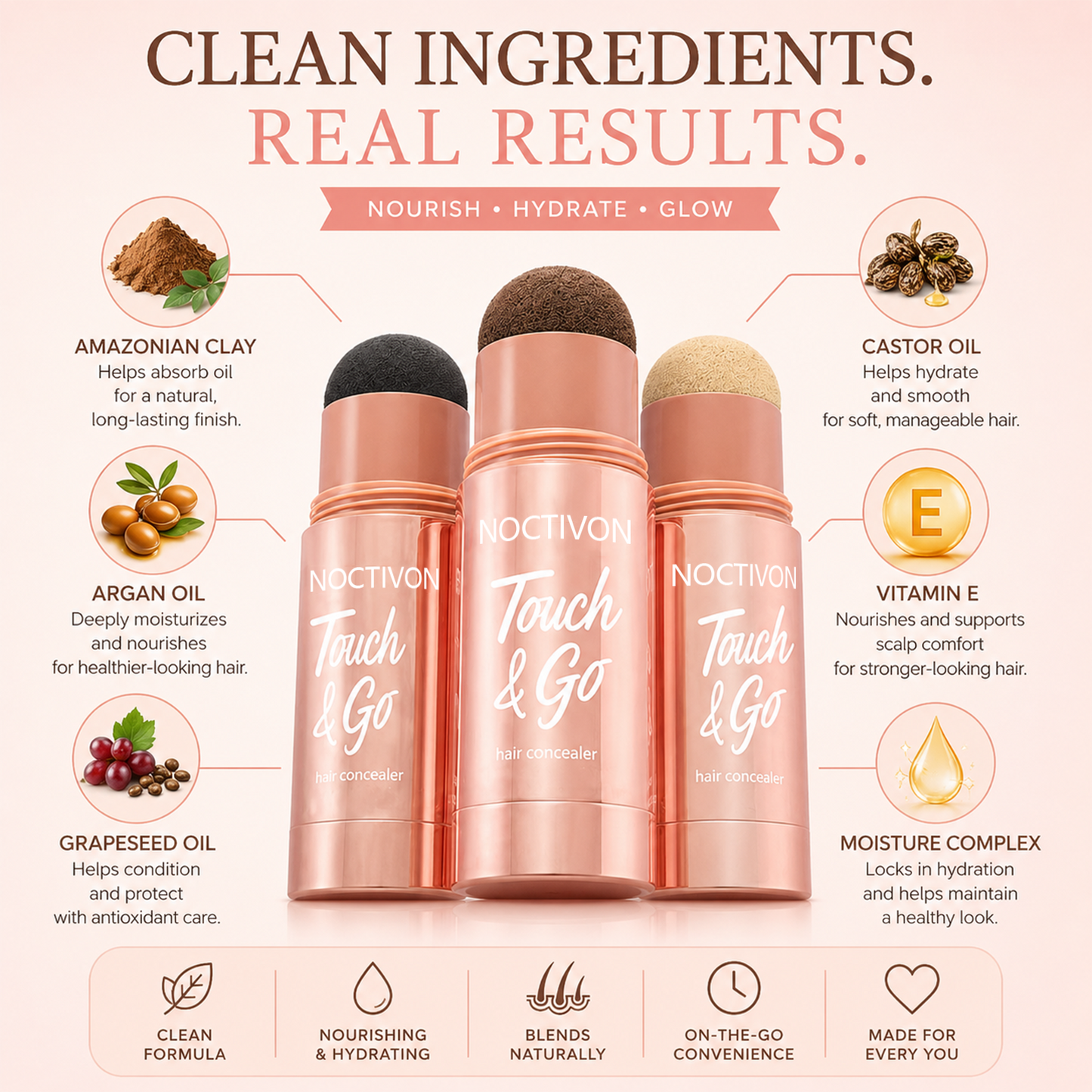 NOCTIVON® Touch & Go Hair Concealer